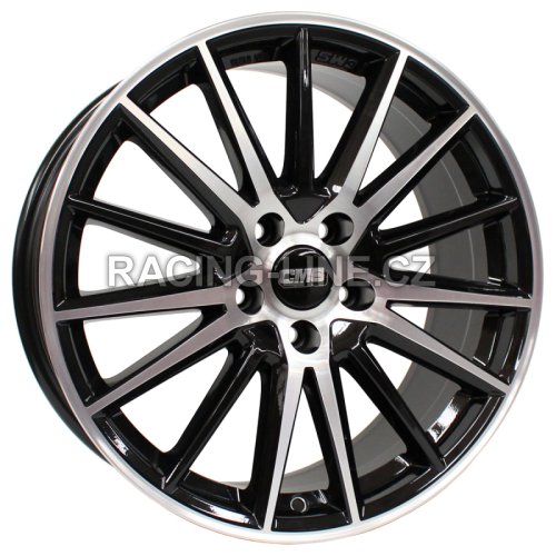 Alu kola CMS C23, 18x8 5x112 ET48, černá + leštění