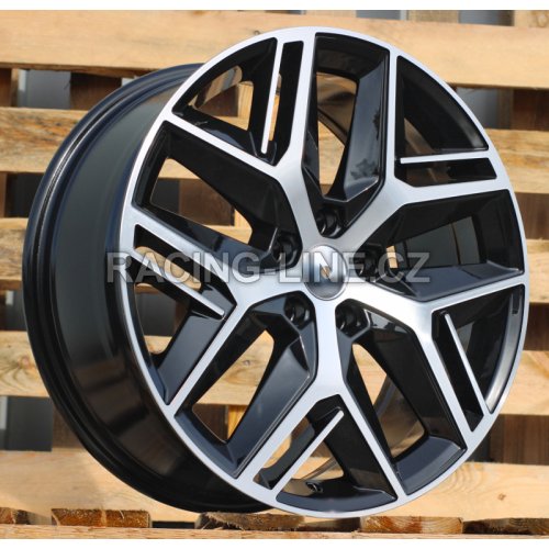 Alu kola Racing Line B1109, 19x8 5x112 ET45, černá + leštění