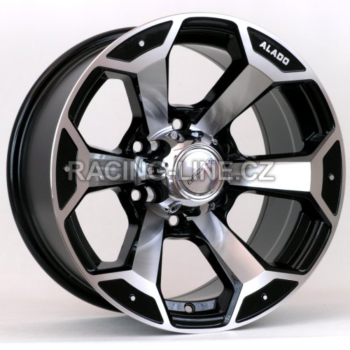 Alu kola Racing Line BK321, 16x8 5x139.7 ET, černá + leštění