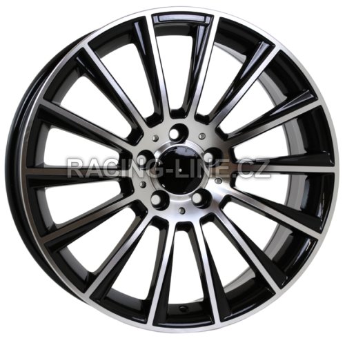 Alu kola Racing Line B1048, 21x10 5x112 ET46, černá + leštění