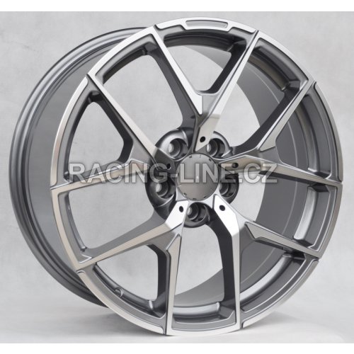 Alu kola Racing Line XE137, 19x9.5 5x112 ET43, šedivá + leštění