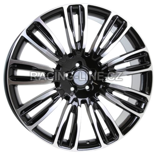 Alu kola Racing Line XE136, 21x9.5 5x108 ET45, černá + leštění (zátěžová)