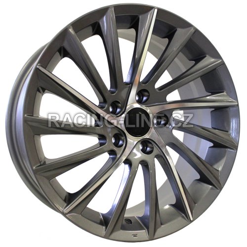 Alu kola Racing Line E467, 16x7 5x98 ET35, šedivá + leštění