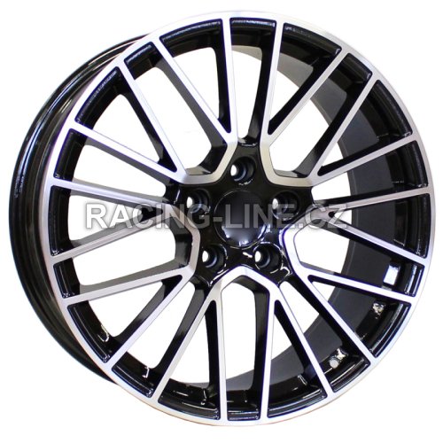 Alu kola Racing Line FE179, 20x9 5x130 ET50, černá + leštění (zátěžová)