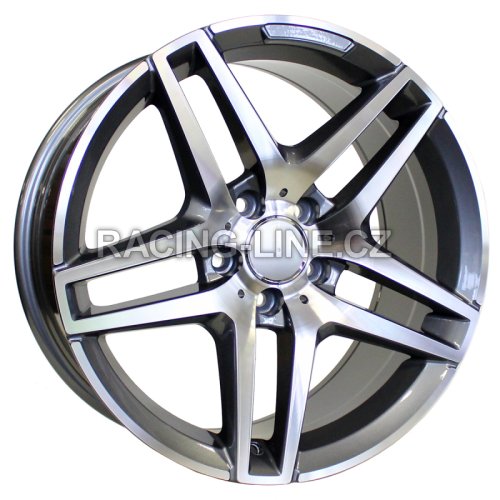 Alu kola Racing Line BK967, 19x9.5 5x112 ET43, šedivá + leštění celoroční použití