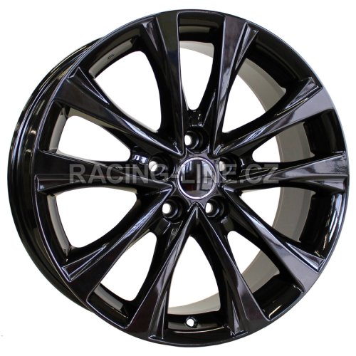 Alu kola Racing Line B1255, 18x7.5 5x114.3 ET45, černá lesklá