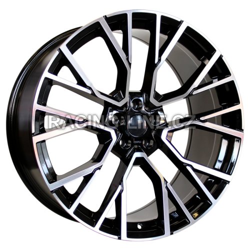 Alu kola Racing Line B5769, 21x10.5 5x112 ET43, černá + leštění celoroční použití (zátěžová)