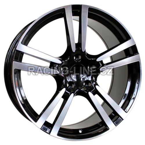 Alu kola Racing Line E946, 20x9.5 5x130 ET55, černá + leštění