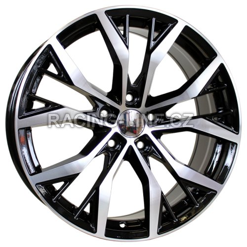 Alu kola Racing Line BK713, 16x7 5x100 ET40, černá + leštění