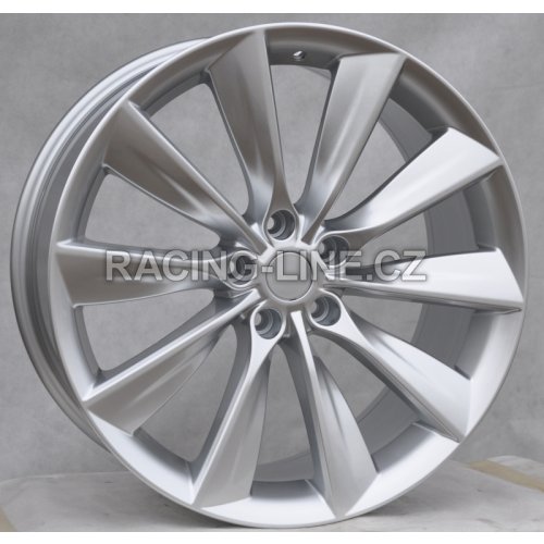 Alu kola Racing Line B1385, 21x9 5x120 ET40, stříbrná