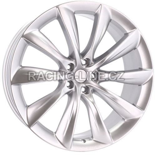 Alu kola Racing Line B1469, 22x10 5x120 ET35, stříbrná