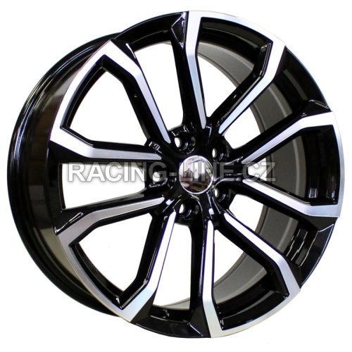 Alu kola Racing Line V515, 19x8 5x108 ET42, černá + leštění