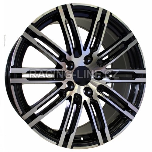 Alu kola Racing Line B1026, 20x10 5x112 ET19, černá + leštění