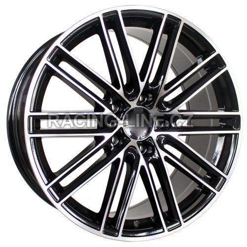 Alu kola Racing Line B1274, 20x9.5 5x130 ET55, černá + leštění