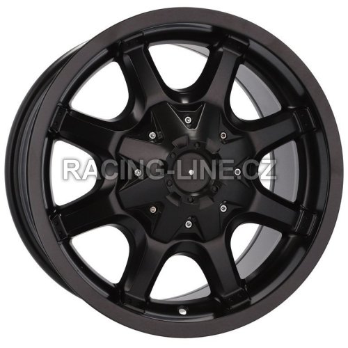 Alu kola Racing Line B2004, 16x8 6x114.3 ET, černá matná