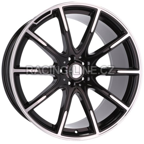 Alu kola Racing Line FE236, 20x8.5 5x112 ET35, černá + leštění