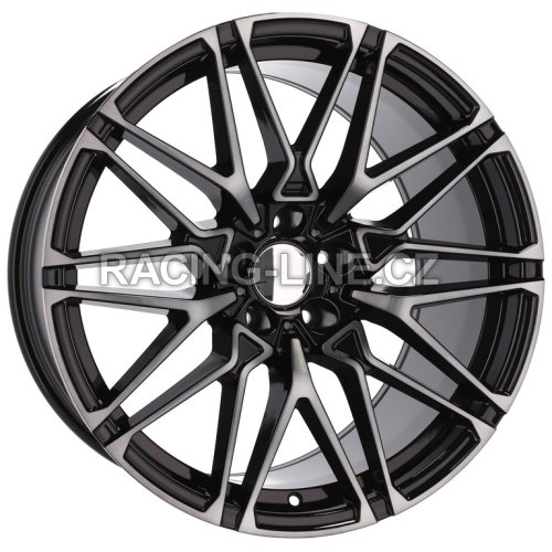 Alu kola Racing Line B5771, 20x10 5x120 ET40, černá + černé leštění