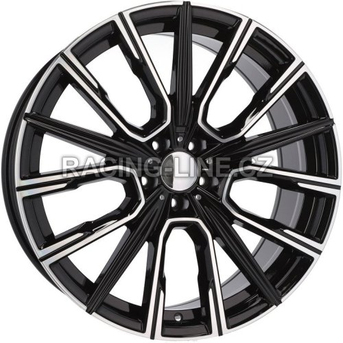 Alu kola Racing Line B5836, 21x10 5x112 ET41, černá + leštění