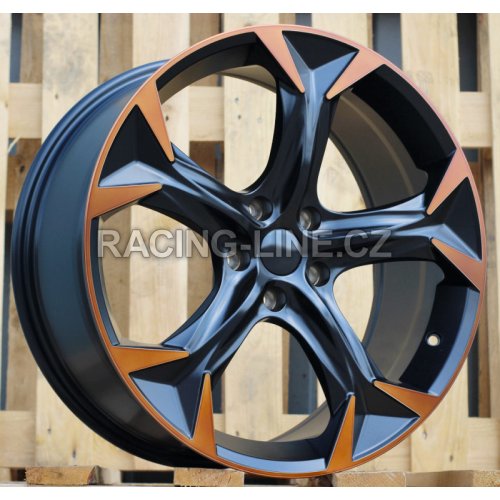 Alu kola Racing Line I5163, 18x8 5x112 ET40, černá matná + měděná barva leštění