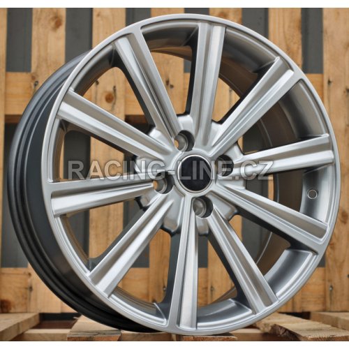 Alu kola Racing Line L1280, 17x7 4x100 ET40, černá metalíza