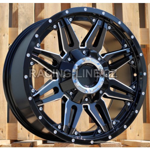 Alu kola Racing Line L1447, 20x9 10x114 ET, černá lesklá