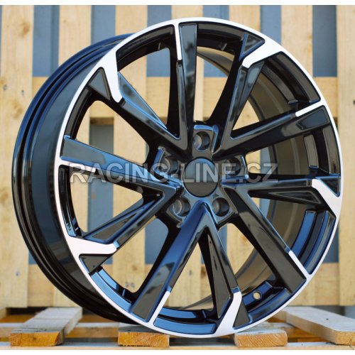 Alu kola Racing Line I5547, 18x7.5 5x114.3 ET40, černá + leštění