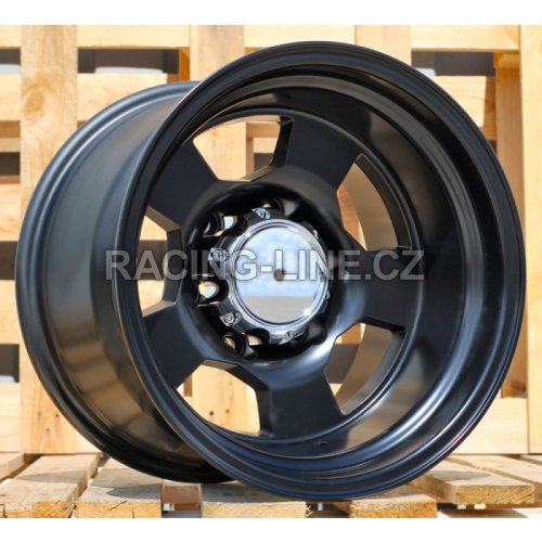 Alu kola Racing Line BY472, 15x10 6x139.7 ET-52, černá matná