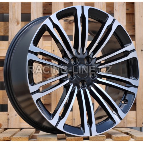 Alu kola Racing Line 3S1066, 22x9.5 5x120 ET42.5, černá + leštění