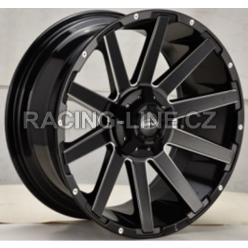 Alu kola Racing Line B1443, 20x9 6x139.7 ET, černá matná (zátěžová)