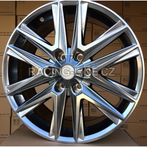 Alu kola Racing Line B1078, 20x8.5 6x139.7 ET25, stříbrná + leštění