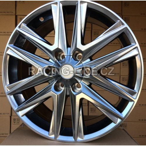 Alu kola Racing Line B1078, 20x8.5 6x139.7 ET25, stříbrná + leštění