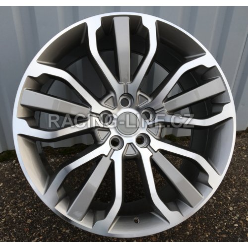 Alu kola Racing Line B1027, 20x9.5 5x120 ET45, šedivá + leštění