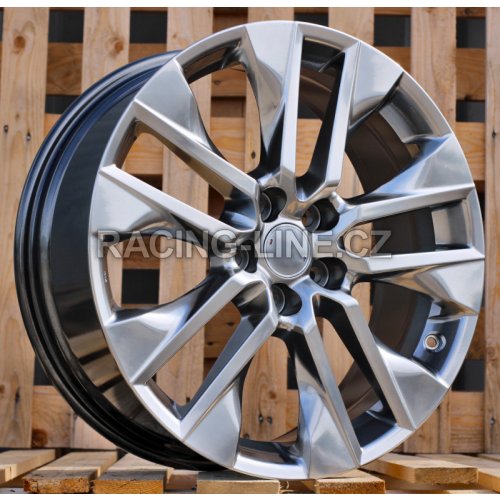 Alu kola Racing Line B2027, 19x7.5 5x114.3 ET40, černá metalíza