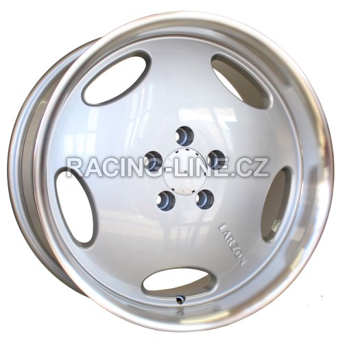 Alu kola Racing Line B1563, 18x9.5 5x112 ET35, stříbrná + leštěný límec