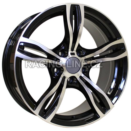 Alu kola Racing Line E492, 19x9 5x120 ET38, černá + leštění