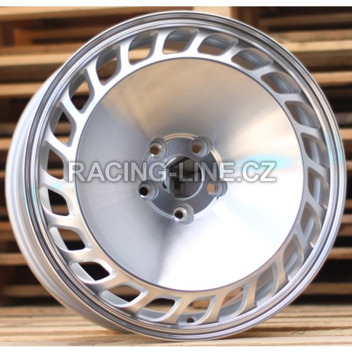 Alu kola Racing Line FLG34, 18x9 5x112 ET40, stříbrná + leštění