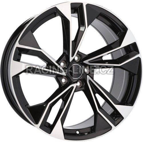 Alu kola Racing Line I5493, 20x9 5x112 ET34, černá + leštění