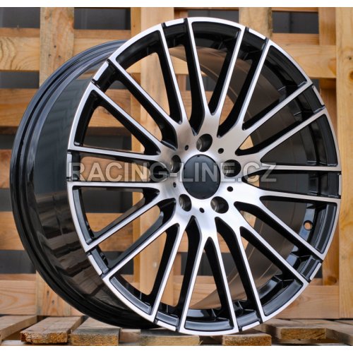 Alu kola Racing Line I0341, 19x8.5 5x112 ET40, černá + leštění