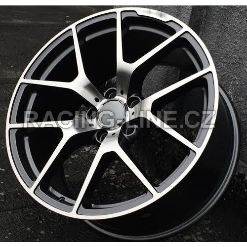 Alu kola Racing Line BK933, 20x8.5 5x112 ET35, černá + leštění