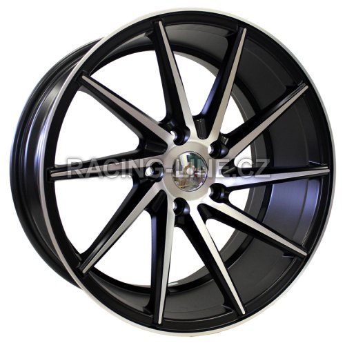 Alu kola Racing Line XF099, 20x9 5x120 ET38, černá + leštění