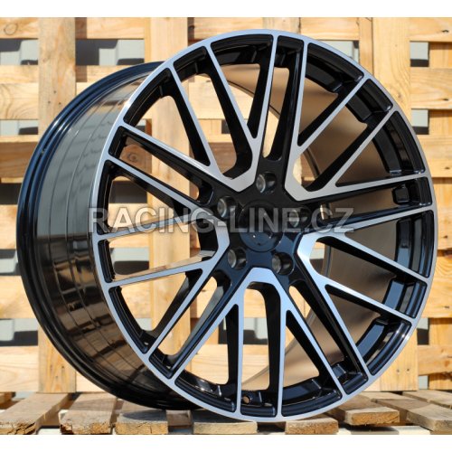 Alu kola Racing Line I0375, 21x9.5 5x130 ET69, černá + leštění (zátěžová)