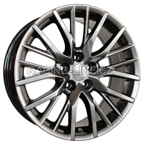 Alu kola Racing Line F0133, 19x8 5x114.3 ET35, černá metalíza