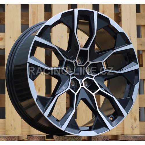 Alu kola Racing Line I5592, 21x9.5 5x112 ET36, černá + leštění (zátěžová)