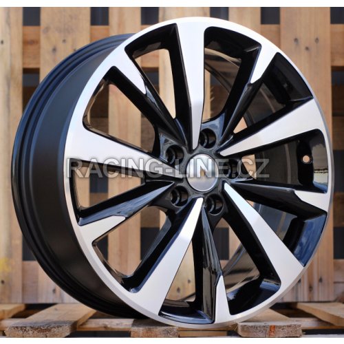 Alu kola Racing Line B5869, 18x7.5 5x112 ET46, černá + leštění