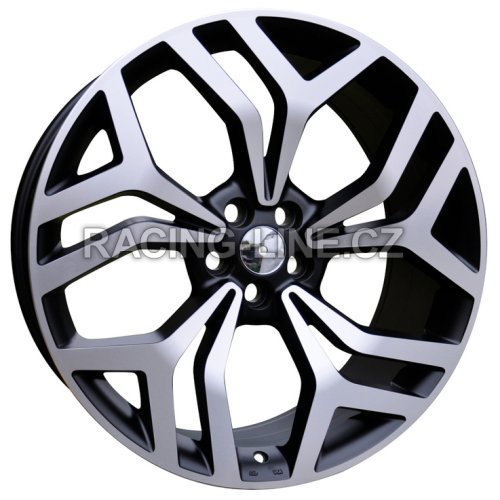 Alu kola Racing Line D1419, 20x8 5x108 ET40, černá + leštění