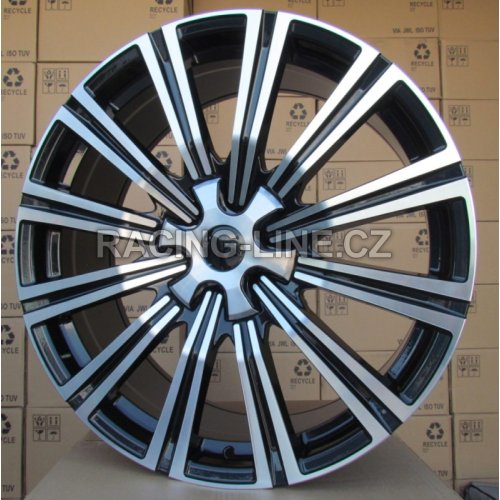 Alu kola Racing Line B1222, 20x8.5 6x139.7 ET25, černá + leštění