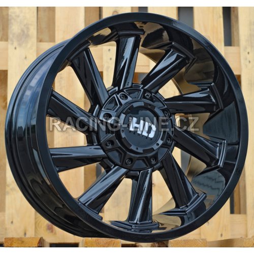 Alu kola Racing Line B1323, 22x12 6x139.7 ET-44, černá matná