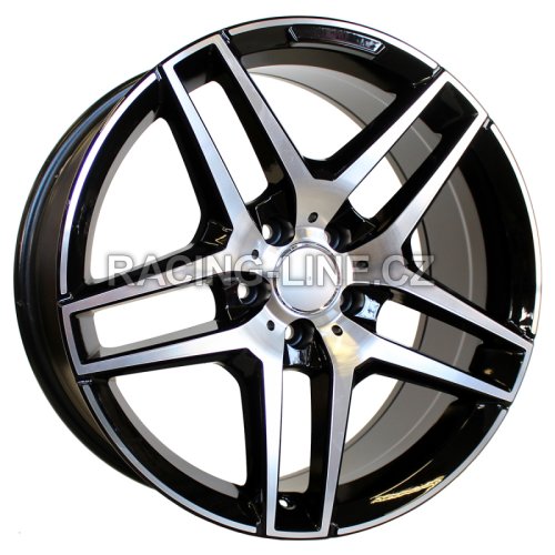 Alu kola Racing Line BK967, 19x8.5 5x112 ET45, černá + leštění