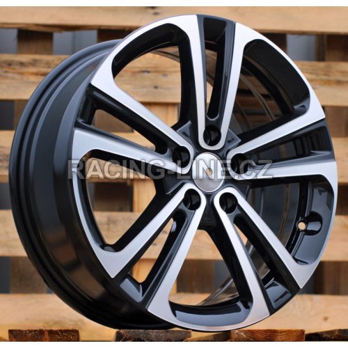 Alu kola Racing Line B5959, 17x7 5x108 ET50, černá + leštění