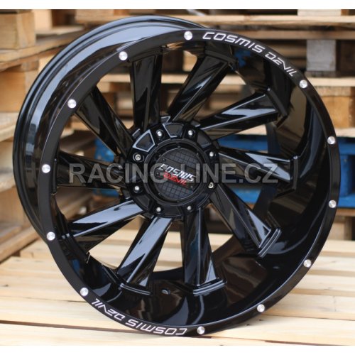 Alu kola Racing Line B1323, 18x9 6x139.7 ET0, černá lesklá (zátěžová)